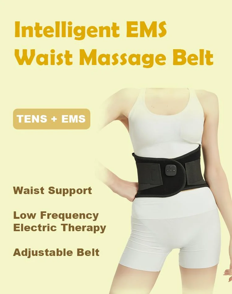 Waist Massage Belt Back Support Electric Muscle Stimulation Massage Belt